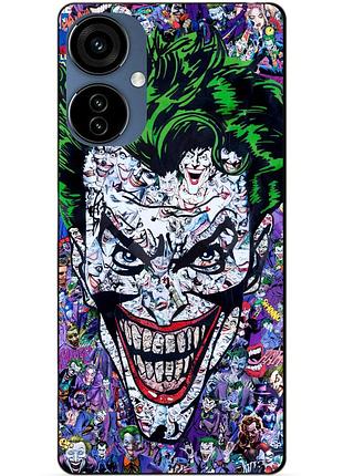 Силиконовый чехол бампер для oppo a40m с рисунком джокер joker