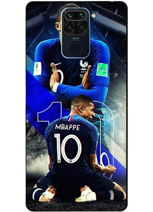 Силіконовий бампер чохол для xiaomi redmi note 9 з малюнком mbappe франція мбаппе