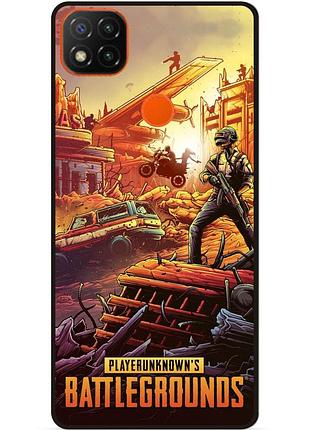 Силіконовий чохол бампер для xiaomi redmi 9c з малюнком pubg пабг