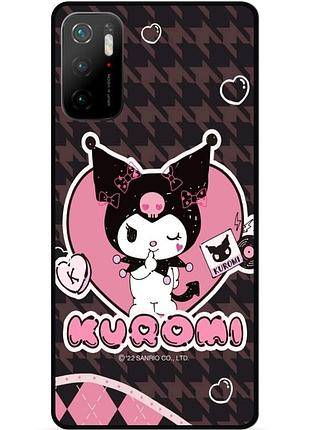Силиконовый чехол бампер для xiaomi poco m3 pro с рисунком куроми kuromi