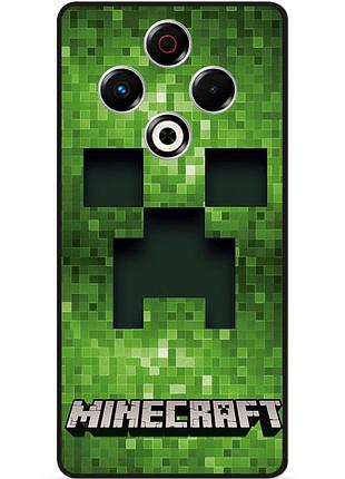 Силіконовий чохол бампер для tecno spark 30 (kl6) гра minecraft майнкрафт
