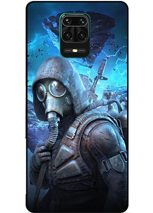 Силіконовий бампер чохол для xiaomi redmi note 9 pro з малюнком stalker сталкер