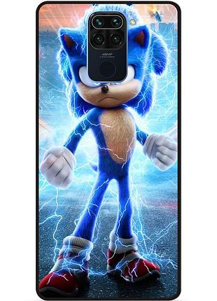 Чехол силиконовый бампер для xiaomi redmi note 9 соник sonik