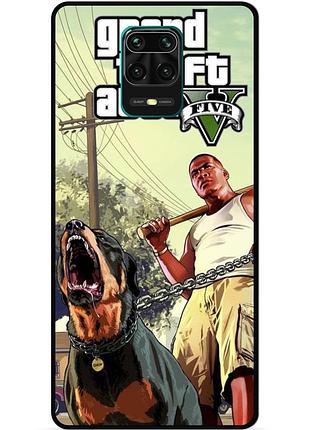 Силіконовий бампер чохол для xiaomi redmi note 9s з малюнком gta гта