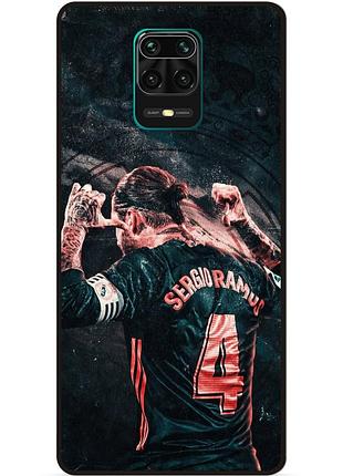 Силіконовий чохол бампер для xiaomi redmi note 9s з малюнком серхио рамос sergio ramos