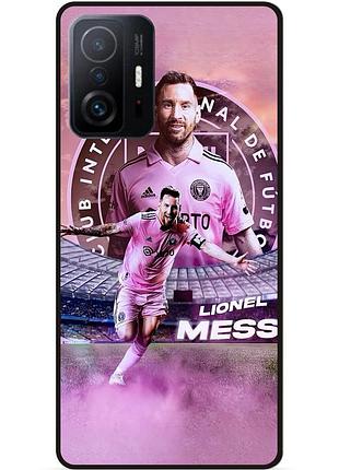Силиконовый бампер чехол для xiaomi 11t с рисунком leo messi месси