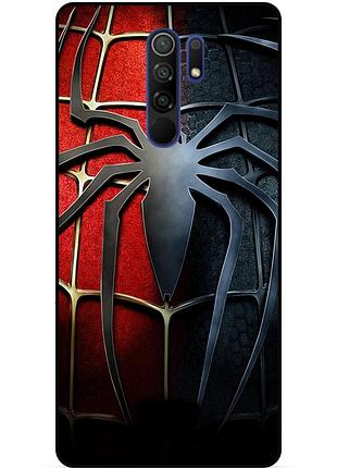 Силіконовий чохол бампер для xiaomi redmi 9 з малюнком людина-павук spider man