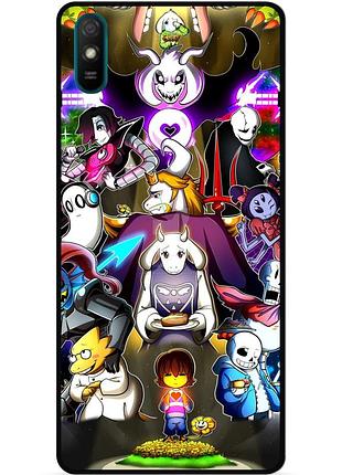 Силіконовий чохол бампер для xiaomi redmi 9a з малюнком undertale андертейл