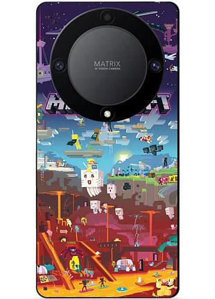 Силіконовий чохол бампер для huawei honor magic 6 lite гра minecraft майнкрафт