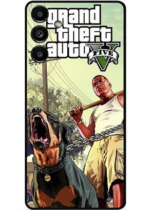 Чехол силиконовый бампер для samsung s21 plus с картинкой gta гта