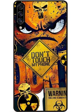 Силіконовий чохол бампер для samsung a30s з малюнком очей dont touch my phone