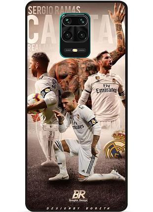 Чехол силиконовый бампер для xiaomi redmi note 9s с рисунком sergio ramos серхио рамос real madrid