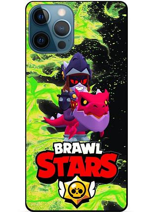 Силиконовый чехол с героем бравл старс brawl stars для xiaomi samsung motorola iphone zte oppo realme nokia драко 2