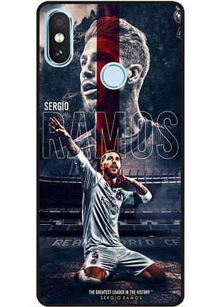 Силіконовий чохол бампер для xiaomi redmi note 6 pro з малюнком sergio ramos серхио рамос