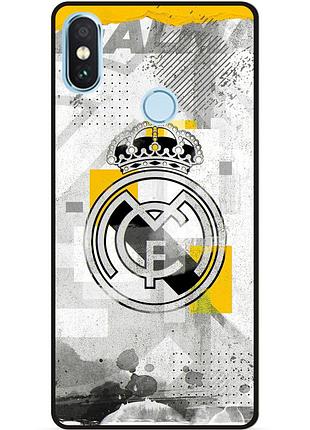 Чехол силиконовый бампер для xiaomi redmi note 6 pro с рисунком real madrid реал мадрид