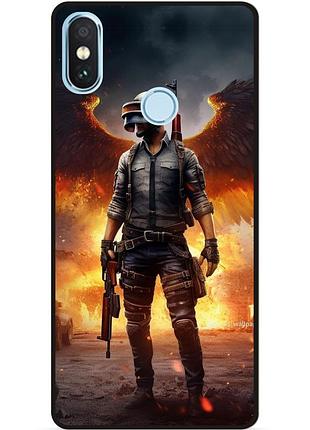 Силиконовый чехол бампер для xiaomi mi a2 пабг puвg