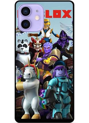 Силіконовий чохол бампер для iphone 12 mini з малюнком роблокс roblox