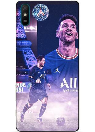 Силиконовый бампер чехол для zte blade l210 с рисунком messi psg месси