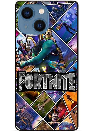 Силиконовый бампер чехол для iphone 13 mini с картинкой фортнайт fortnite