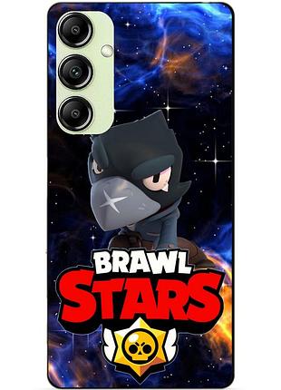 Чехол силиконовый бампер для samsung s21 plus с героем космический бравл ворон