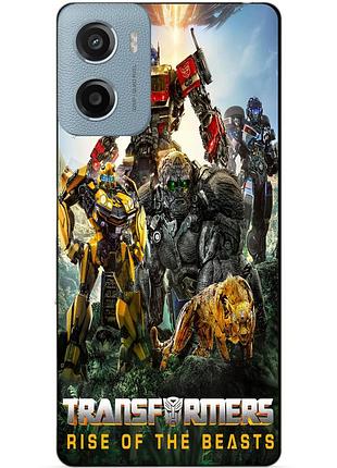 Чехол силиконовый бампер для motorola moto e15 звероботы трансформеры transformers