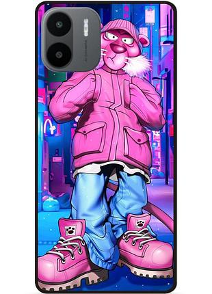 Чехол силиконовый бампер для xiaomi redmi a2 с рисунком розовая пантера marvel