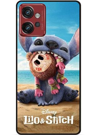 Силиконовый чехол бампер для motorola moto g32 лило и стич stitch