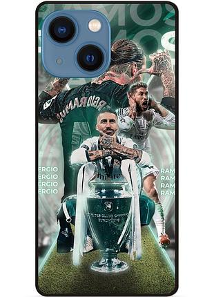 Силіконовий чохол бампер для iphone 15 plus з малюнком серхио рамос sergio ramos