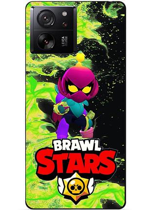 Чехол силиконовый бампер для xiaomi 13t с героем бравл лили brawl