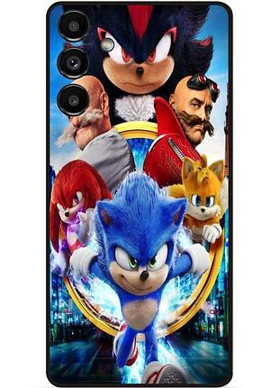 Силіконовий бампер чохол для samsung s21 з малюнком соник sonik