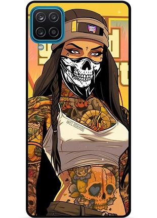 Силіконовий бампер чохол для samsung a12 з малюнком gta гта
