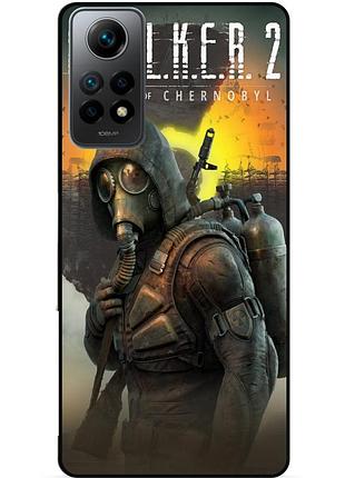 Силіконовий бампер чохол для xiaomi redmi note 12 pro з малюнком stalker сталкер