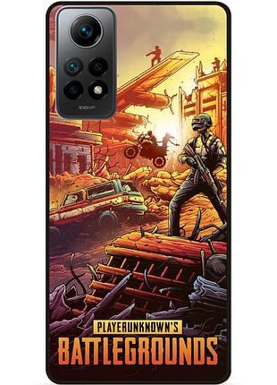 Силіконовий чохол бампер для xiaomi redmi note 12 pro з малюнком pubg пабг