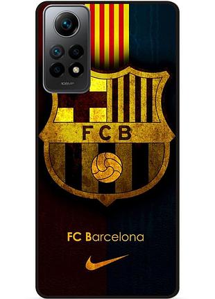 Чехол силиконовый бампер для xiaomi redmi note 12 pro с рисунком barcelona барселона