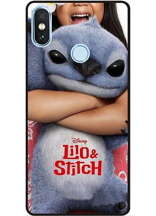 Силиконовый чехол бампер для xiaomi redmi note 5 стич и лило stitch