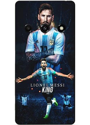 Чехол силиконовый бампер для zte nubia focus 5g с рисунком messi аргентина месси