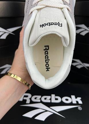 Reebok classic light grey white 8