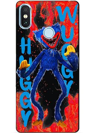Силиконовый бампер чехол для xiaomi redmi note 6 pro с рисунком huggy wuggy хагги вагги