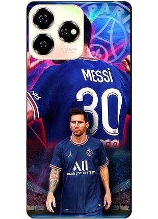 Чехол силиконовый бампер для zte nubia v60 с рисунком месси псж messi