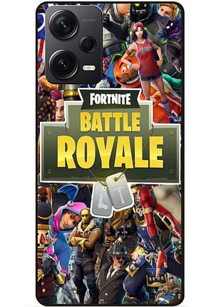 Силиконовый бампер чехол для xiaomi redmi note 12 pro plus игра fortnite фортнайт