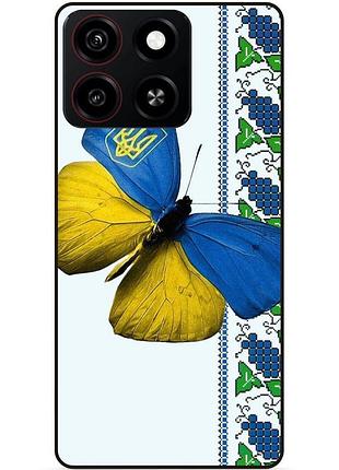 Силіконовий чохол бампер для zte blade a35 з малюнком метелик україна метелик