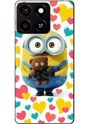 Силіконовий чохол бампер для zte blade a35 з малюнком міньйон боб minion