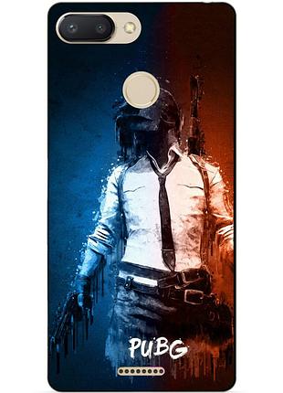 Силіконовий чохол бампер для xiaomi redmi 6 з малюнком pubg пабг