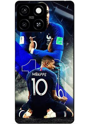 Силіконовий бампер чохол для zte blade a55 з малюнком mbappe франція мбаппе