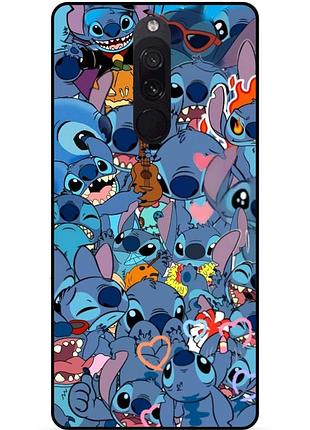Силиконовый бампер чехол для xiaomi redmi 8 с картинкой стич stitch