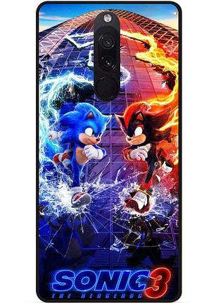 Силиконовый чехол бампер для xiaomi redmi 8 с картинкой шэдоу sonik соник