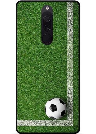 Силиконовый чехол бампер для xiaomi redmi 8 с рисунком мяч футбол