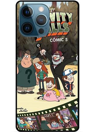 Силиконовый чехол бампер для iphone 14 pro с рисунком гравити фолз gravity falls