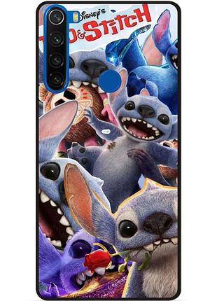 Силиконовый чехол бампер для xiaomi redmi note 8t с картинкой stitch стич