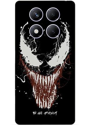 Чехол силиконовый бампер для xiaomi redmi note 14 pro с рисунком веном venom